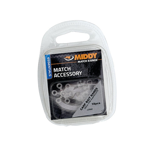 MIDDY Micro Pellet/Bait Bands 4mm diameter (18pc pkt)