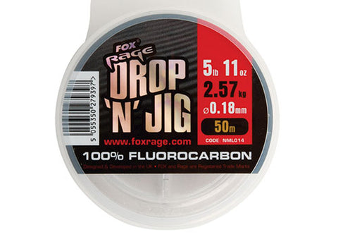 Rage Drop & jig flurocarbon x 50m