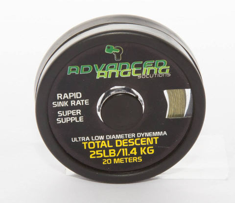 Advanced Angling Solutions Total Descent Sinking Braid Weed Green Hook Link