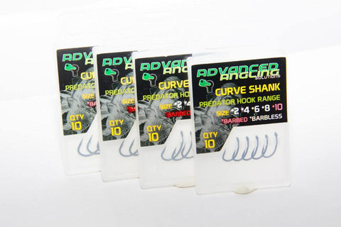 Advanced Angling Solutions Curve Shank Barbed Hooks