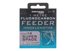 DRENNAN 1 METRE FLUOROCARBON FEEDER SUPER SPADE BARBED HOOKLENGTHS