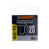 MIDDY 63-13 Finesse Carp Spade Hooks (10pc pkt)