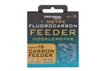 DRENNAN 1 METRE FLUOROCARBON FEEDER CARBON FEEDER BARBED HOOKLENGTHS