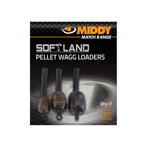 MIDDY Soft-Land Pellet Wagg Loaders (3pc pkt: 1SSG, 2SSG & 3SSG)