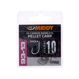 MIDDY 93-13 Pellet Carp Spade Hooks (10pc pkt)
