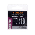 MIDDY 93-13 Pellet Carp Spade Hooks (10pc pkt)