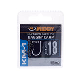 MIDDY KM-1 Baggin' Carp Eyed Hooks (10pc pkt)