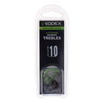 KODEX X-Strong Pike Treble Hooks: Barbed (10pc pkt)