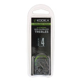 KODEX X-Strong Pike Treble Hooks: Semi-Barbless (10pc pkt)