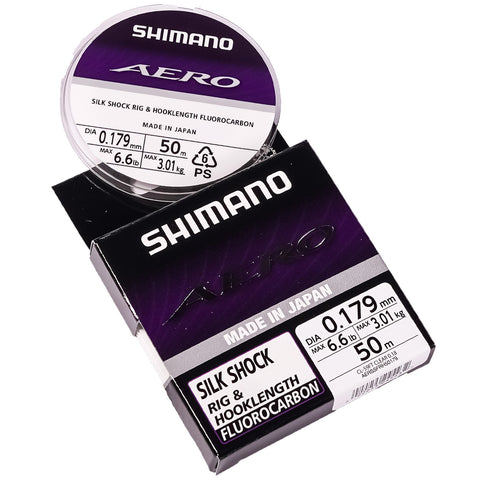Shimano Aero Silk Shock Fluoro Rig/Hooklength 50m