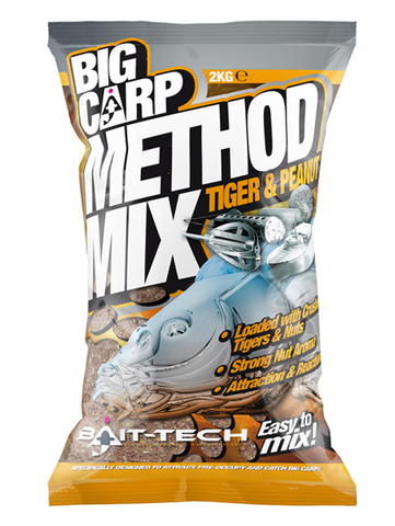 BAIT TECH Big Carp Method Mix: Tiger & Peanut (2kg)