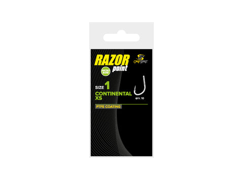 Carp Spirit Razor Point CONTINENTAL XTRA STRONG HOOK - Size 2 x10