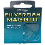 Drennan Silverfish Maggot Barbless Hooks To Nylon