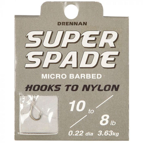 Drennan Super Spade Hook To Nylon Hook