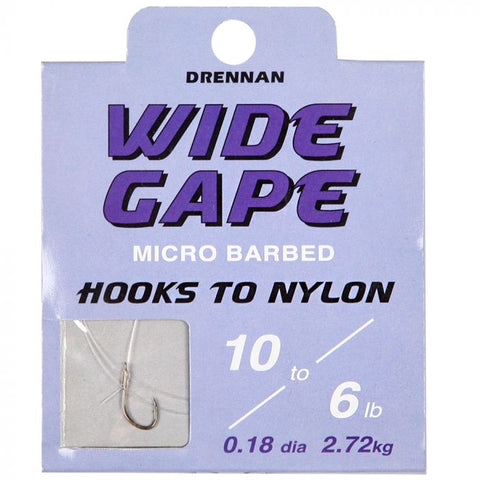 Drennan Wide Gape Hook To Nylon