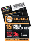 Guru 15" Pellet Waggler Rig With Bands GPW
