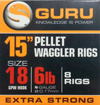 Guru 15" Pellet Waggler Rig With Bands GPW