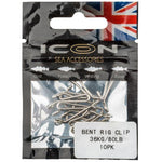 Leeda ICON BENT RIG CLIP 36KG/80LB 10PK