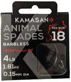 Kamasan Animal Barbless X Strong Hooks To Nylon