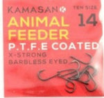 Kamasan Animal PTFE Coated Eyed Barbless Feeder Hooks