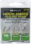 KORUM BARBLESS HOOK HAIRS WITH BAIT BANDS