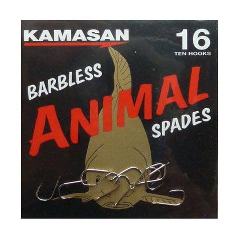 Kamasan Animal Spade End Barbless Hooks