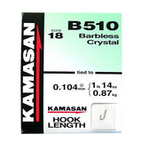 Kamasan B510 Barbless Hooks To Nylon