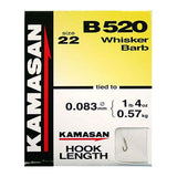 Kamasan B520 Barbed Hooks To Nylon