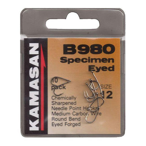 Kanasan B980 Specimen Eyed Barbed Hooks