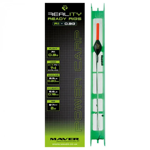 Maver Reality Power Carp R1 Ready Rig 8.3lb Hook 14 MVR