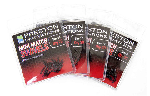 Preston Mini Match Swivels Size 12 Qty 20