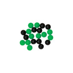 Tronixpro Black & Green 8mm Round Beads