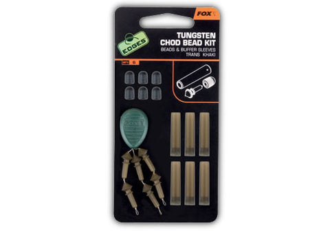 Fox Edges Tungsten Chod bead kit x 6 beads / buffer sleeves