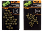 Fox Edges tapered bore beads x 30 trans khaki