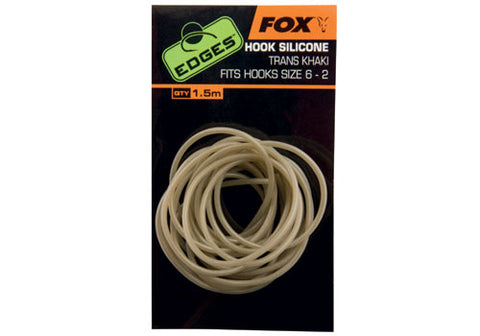 Fox Edges hook silicone trans khaki x 1.5m