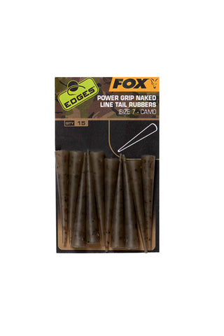 Fox Edges Camo Power grip naked tail rubbers size 7 x 10