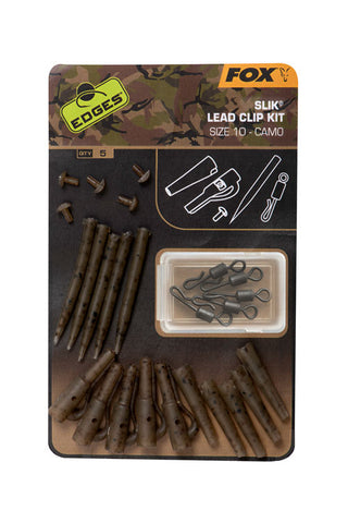 Fox Edges Camo Slik lead clip kit size 10 x 5 