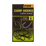 Fox Carp Hooks Micro Barbed Curve Shank