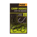 Fox Carp Hooks Micro Barbed Stiff Rig Beaked