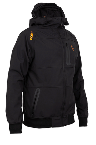 Fox collection Black / Orange Shell hoodie 
