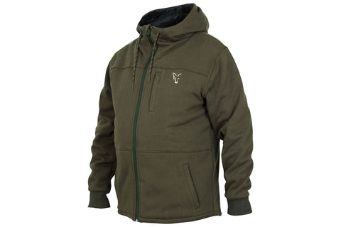 Fox collection Green / Silver Sherpa hoodie 
