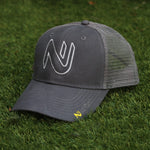 NuFish Grey Logo Outline Cap