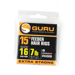 Guru method/feeder Hair Rigs with Speed Stops 4" & 15"