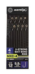 Matrix MXC-4 X-Strong Bait Banded Rigs Eyed Barbless (4" 10cm)