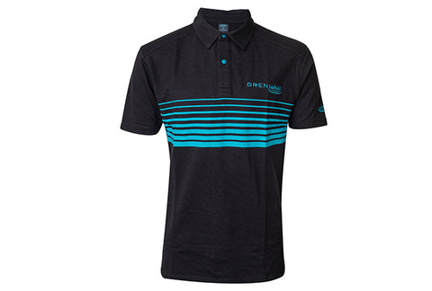 Drennan Aqua Lines Polo Shirt Black